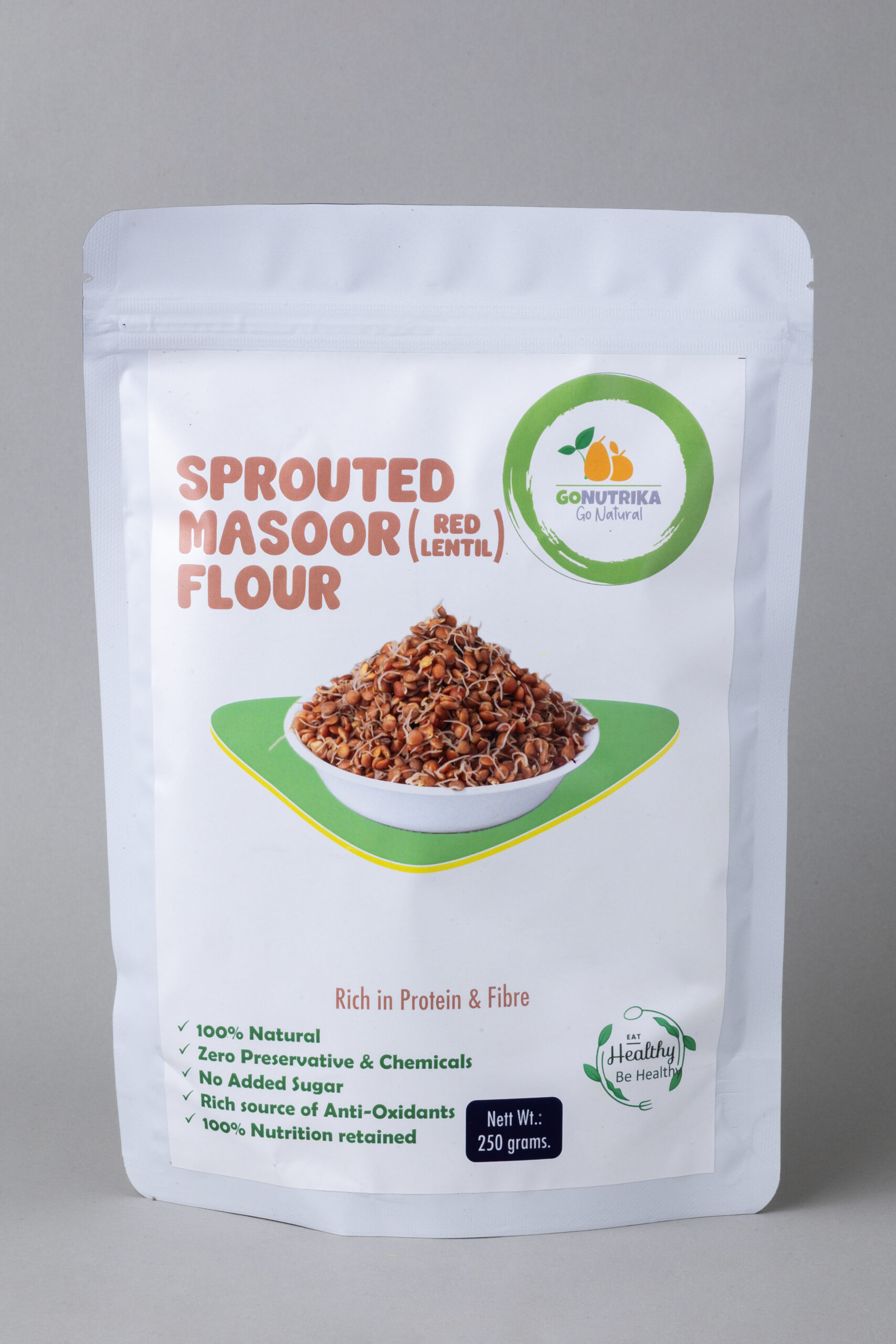 TWP_5894 Sprouted Masoor (Brown Lentil) Flour - Image 1
